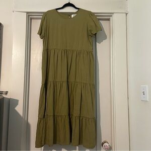 Tradlands Sage Green Chalet Dress